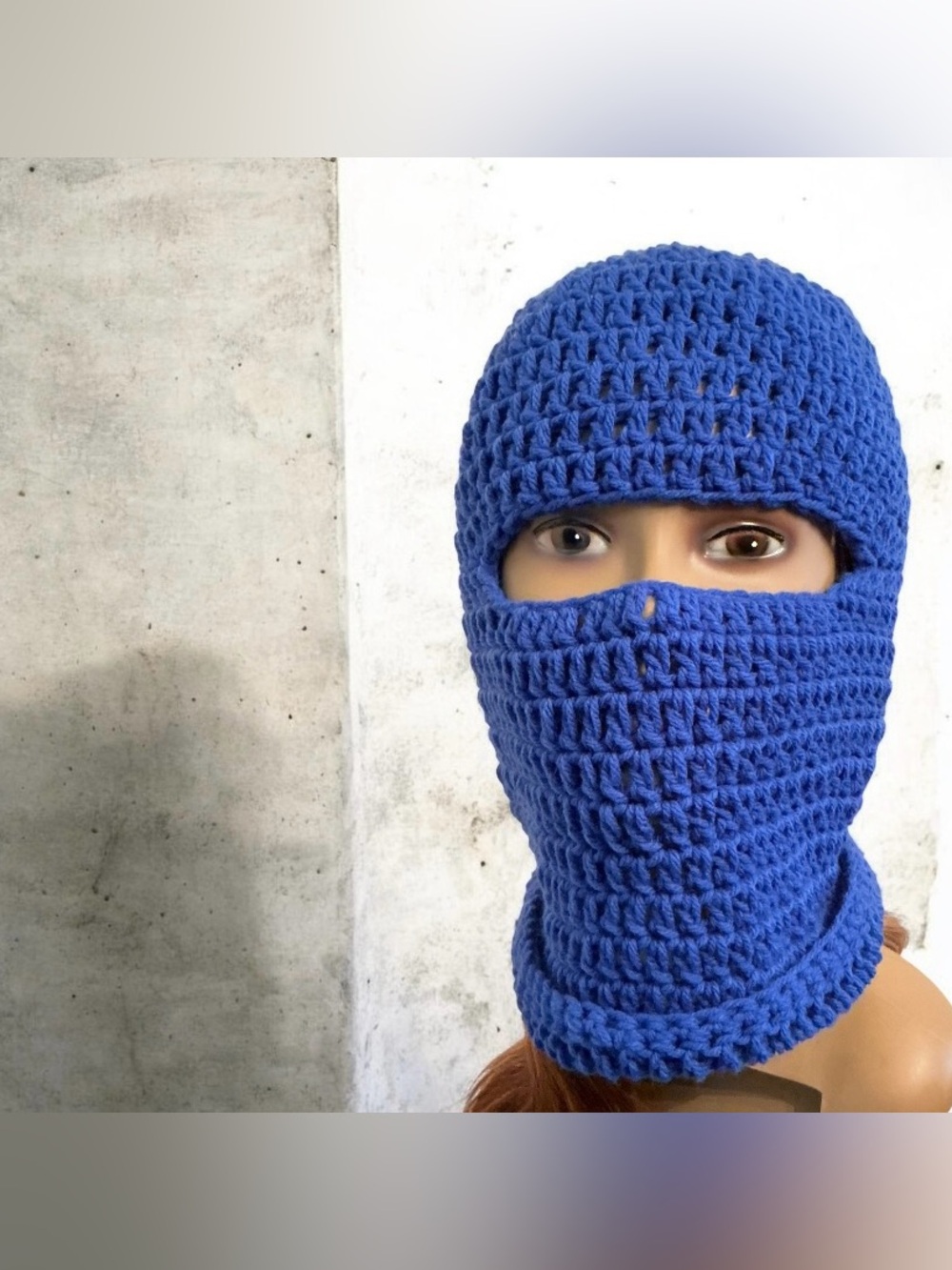 Handmade Crocheted Full Face Balaclava